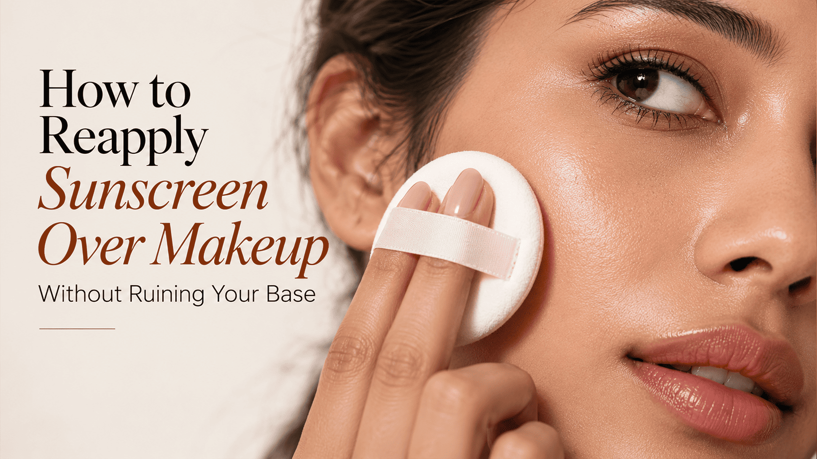 How to Reapply Sunscreen Over Makeup Without Ruining Your Base